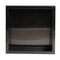Alfi Brand 12" x 12" Brushed Black PVD Stainless Steel Square Single Shelf Shower Niche ABNP1212-BB - alternate 10
